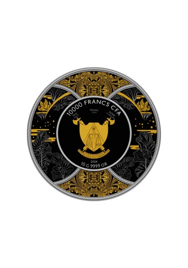 AgaKulche Durga Rutenyum 2024 Altın Kaplama Gümüş Sikke Coin