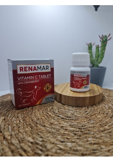 Animari Renamar 40 Tablet Evcil Hayvan Vitamin C With Cronberry