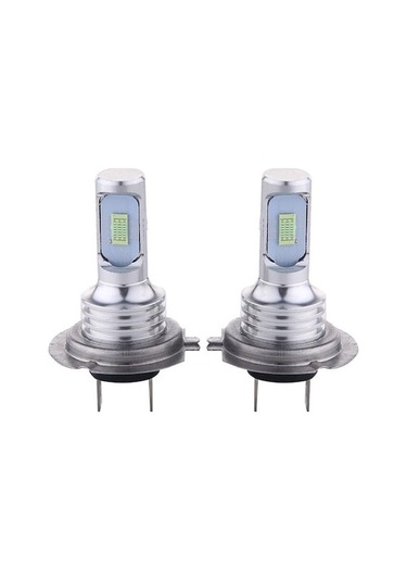 Vkemall H7 Oto Led Ampulü Buz Mavisi Çift Set, Parlak Işık Performansı Buz Mavisi Işık