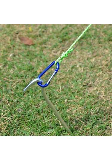 Xindoker 10 Adet 18cm Alüminyum Çadır Çivi Seti - Kamp Tente Ve Gölgelikler İçin Rüzgar Teli Aksesuarı