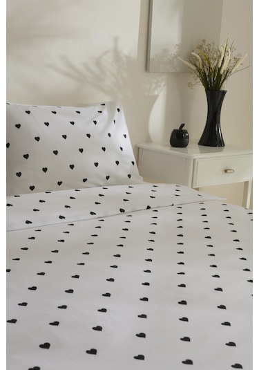 Karacahome Sarah Anderson Amour Çift Kişilik Nevresim Takımı Siyah