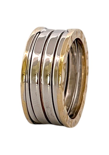 Altın Nesil 14 Ayar Altın Yeşil Beyaz Akordeon Yüzük Sarı Altın