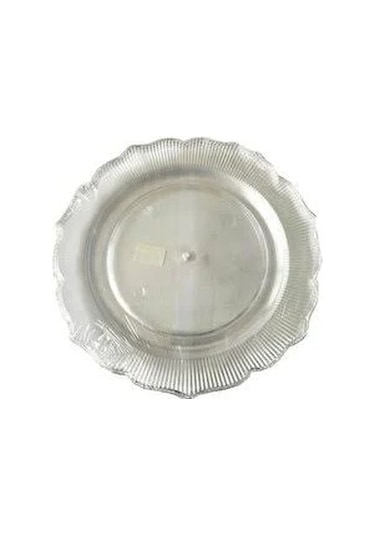 Kristal Lüks Platinum Kristal Tabak 23 Cm 6 Adet Şeffaf