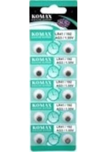 3 Saat Pili - Düğme Pil 10lu Paket Lr41/192 1.55v Küçük Pil