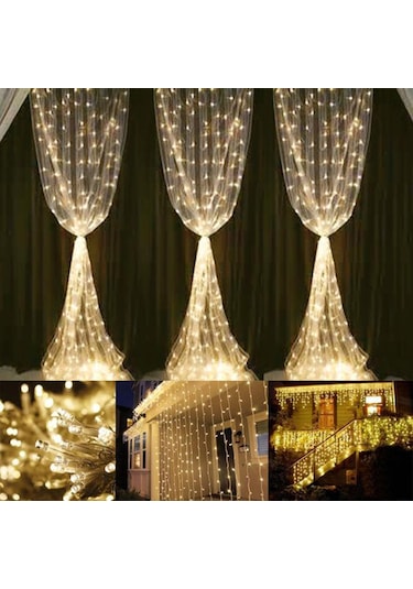 2 x 2 Metre 320 Led 8 Fonskiyonlu Dekoratif Led Günışığı Perde