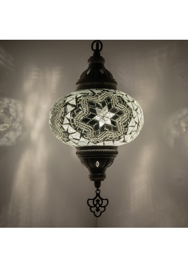 Dekoratif Avangard Salonlar İçin Mozaik Tekli Avize Renkli