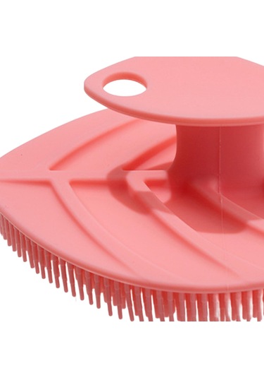 Suntek El Temizleyici Cilt Fırçası Saç Derisi Masajı Pembe