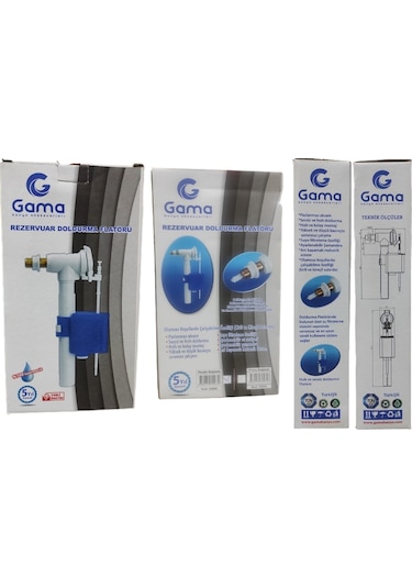 Gama Jet Rezervur Flatörü Yandan 3/8 Beyaz