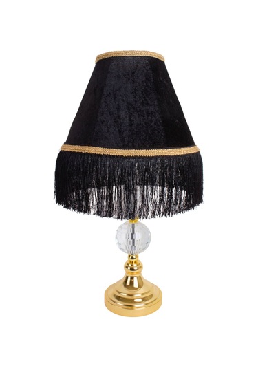 Dekovien Kristal Ayak Siyah Abajur Vintage Abd04225 Diğer