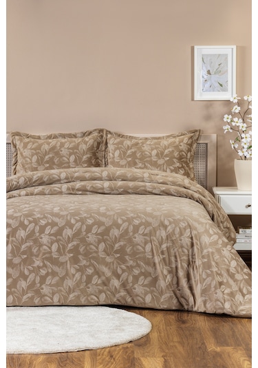 Elart Stella Comfort Uyku Seti Yatak Örtüsü Çift Kişilik 3 Parça 220x240 Cm Bej Bej