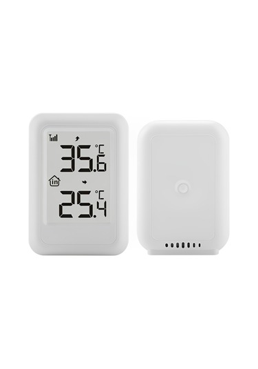 Geeroyoo Ts - Ft0401 Kablosuz Yüksek Hassasiyetli Tek Sürüklemeli Ev İç Ve Dış Mekan Sıcaklık Sensörü, Asılabilir Veya Dik Olarak Yerleştirilebilir
