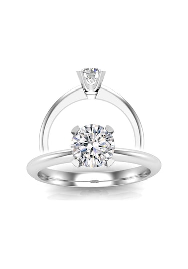 1,00 Karat H Renk Uluslararası Sertifikalı Pırlanta Tektaş Yüzük