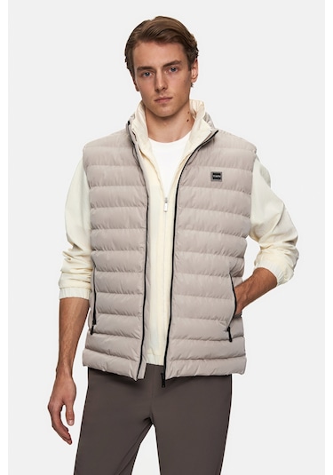 Twn Slim Fit Taş Düz Yelek Mont 5ecy705015033 S01