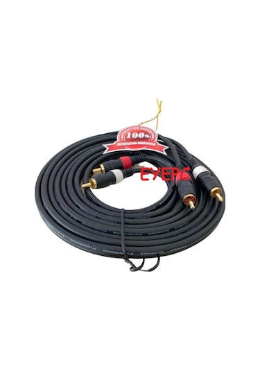 3 Metre 3 Mt 2 Rca To 2 Rca Ses Görüntü Kablosu