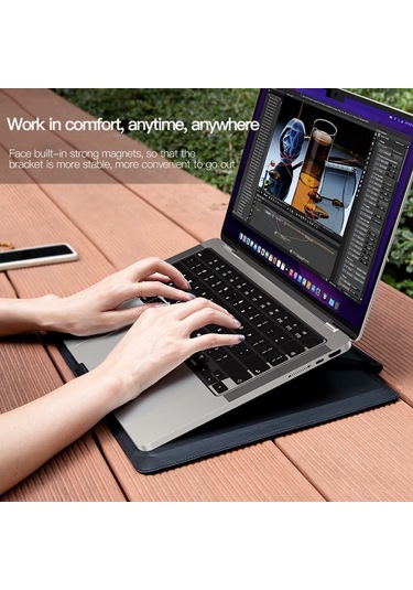 Sones 15-16 İnç Evrensel Dizüstü Bilgisayar Manyetik Tutucu Dikişli İç Çanta Diğer