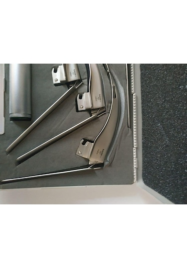 Archer Fiber Optik Laringaskop Seti Flexi Zor Entübasyon 4 Blade
