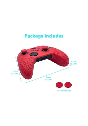 Xbox Series S/x Kollara Uyumlu Silikon Kılıf Ve 2 Analog Koruyucu Set