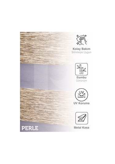 Br Perle Kırçıllı Kahve Renk Bambu Stor Zebra Perde Yüksek Kalite Alüminyum Kasa Kırçıllı Kahve