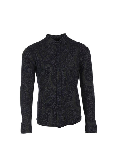 Arma Erkek Şal Desenli Gömlek K8gko1050 İndigo