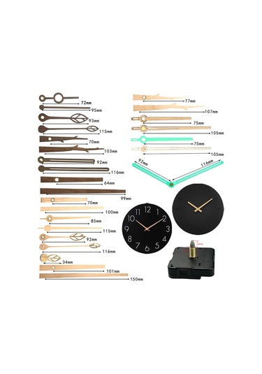 Homyl Duvar Saati Hareketleri Mekanizması Yatak Akçaağaç Akçaağaç Çok Renkli