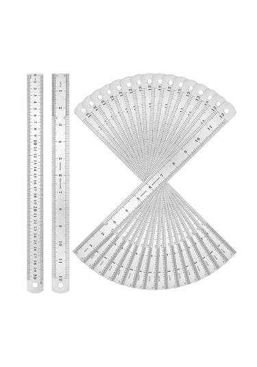 Dijital Karbon Fiber Kumpas 150mm Pil Dahil + 30cm Çelik Cetvel