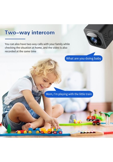 Wezone As02 Mini Wifi Kamera: 1080p Hd Gece Görüşü, Hareket Algılama, Gerçek Zamanlı İzleme, Döngü Kaydı, 2.4ghz Wifi Desteği Diğer