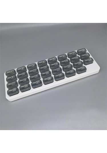 Suntek Magideal  Hap Kutusu İlaç Düzenleyici Dispenser Konteyner Gri