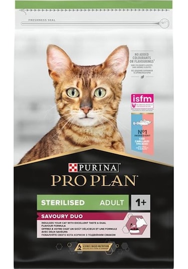 Purina Pro Plan Sterilised Morina ve Okyanus Balıklı Kısırlaştırılmış Yetişkin Kedi Maması 10 KG