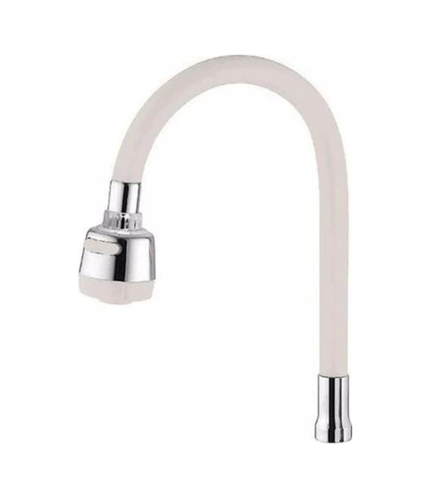 Renkli Silikonlu Oynar Başlıklı 2 Fonksiyonlu Spiral Musluk Başlığı - Beyaz 4915 Çok Renkli