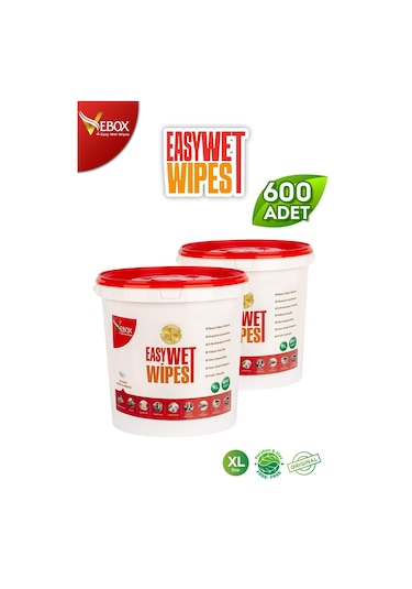 Vebox Easy Wet Wipes Kova Islak Mendil - Yüzey Temizleme Havlusu