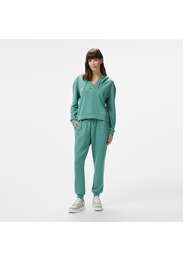 Nautica Kadın Yeşil Regular Fit Kapüşonlu Sweatshirt 026 55k604t Yeşil