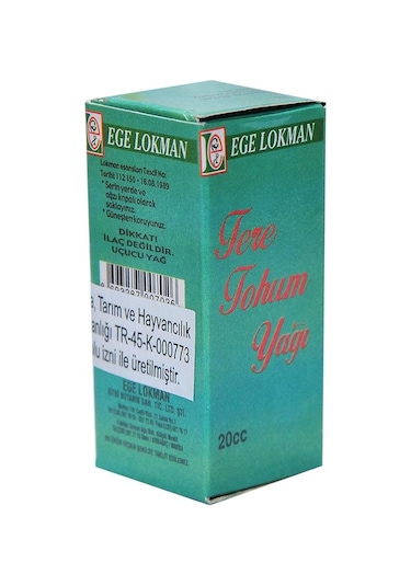 Ege Lokman Tere Tohumu Yağı 20 ML