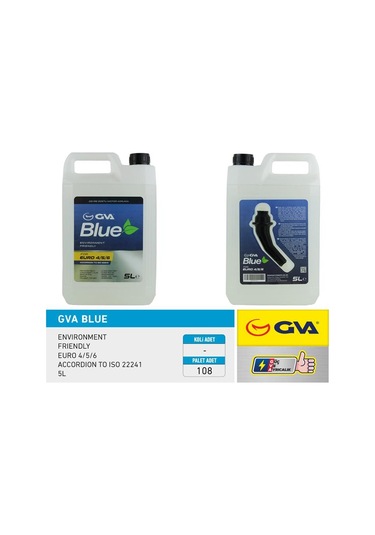 Gva Gva Blue Sıvısı 5 Lt Euro 4-5 / Binek Euro 6 Hunili Ambalaj IS00-GVA 9931110
