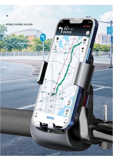 Larimar 360 Gidon Bisiklet Motosiklet Telefon Tutucu