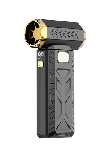 Yifomall 250000 Rpm Turbofan El Fanı - 10000mah Pil, Led Aydınlatma, 6 Rüzgar Hızı, Sürekli Hız Regülasyonu, Siyah