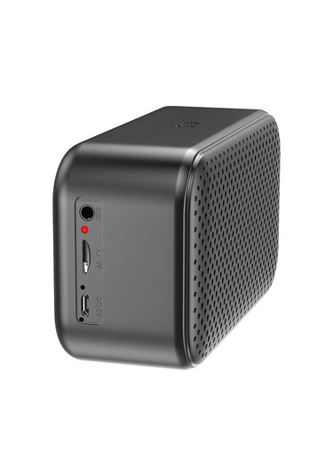 Çalar Saatli Ve Fm Radyolu Bluetooth Hoparlör Dijital Saat Ve Aynalı Tasarım 6w Ses Çıkışı Siyah