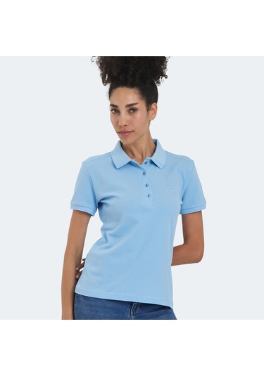 Slazenger VERA I Kadın Polo Yaka Mavi Tişört