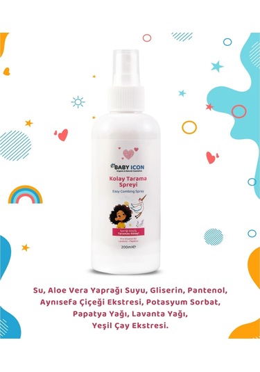 Baby Icon Kolay Tarama Spreyi  200 ML