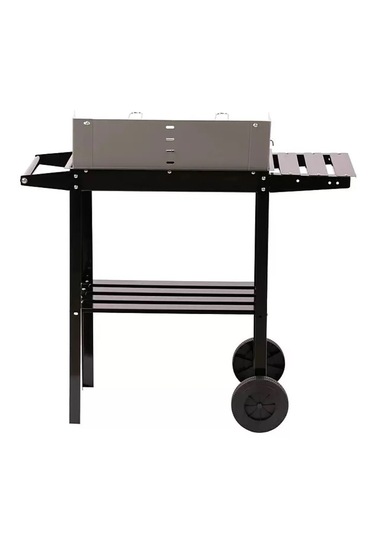 Pratik Kömürlü Mangal Rüzgar Korumalı Barbekü-yan Ve Orta Raflı T