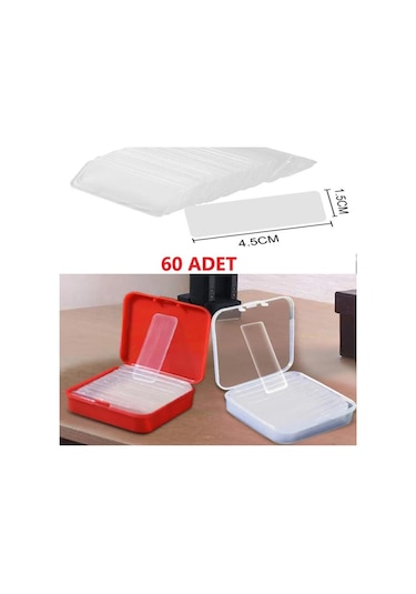 60 Parça Çok Amaçlı Şeffaf Nano Çift Taraflı Bant Tekrar Kullanıl N11.1349