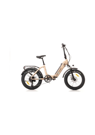 Roxform Ural 20" Elektrikli Bisiklet - Şehir İçi Kullanım İçin İdeal, Uzun Menzil E-bike Krem Krem