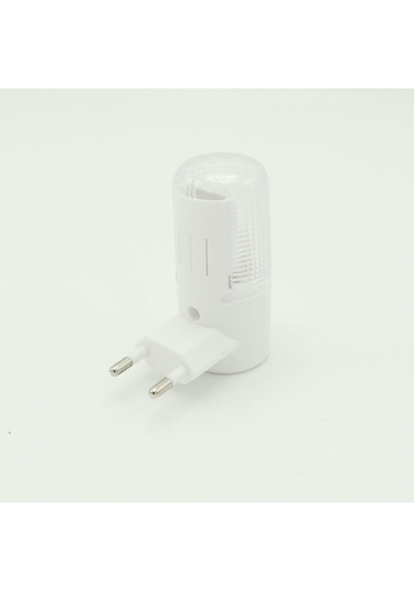 Kısa Led Gece Lambası 0,5W Tasarruflu Işıklı Fişli Düğmeli 2'Li