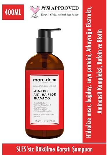 Maruderm Saç Dökülme Karşıtı Sülfatsız Şampuan 400 ML