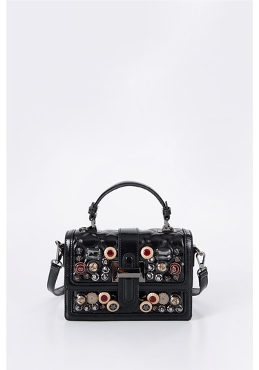 Ççs 17572 Kadın Omuz Askılı El Çantası Siyah