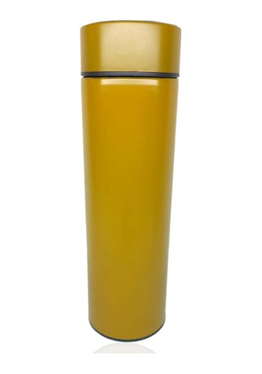 Kişiselleştirilebilir Dereceli Termos 05 Lt Sarı Renk Sarı