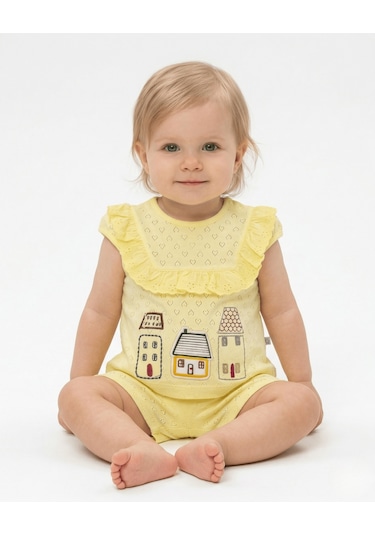 S-Mall Bibaby Summer Days Bebek Takımı - 2 Li - Sarı (491003296) Sarı