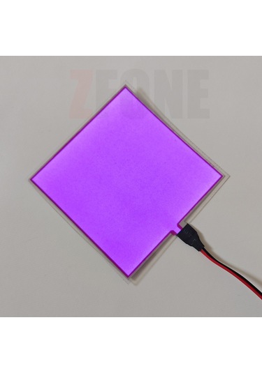 5 5 Cm Led Işık Yayan Pano Mor