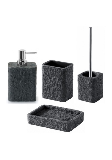 Aries Banyo Seti, Tezgah Üstü - Antrasit