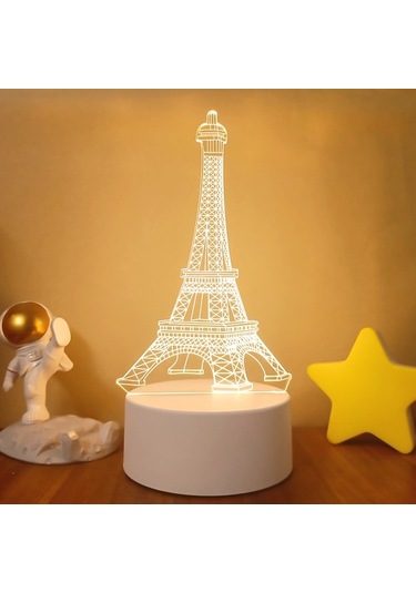 Metabagua Xiyu Shop P Isa'nın Çarmıha Gerilmesi Yaratıcı Nightlights Yenilik Illusion Gece Lambası 3d Illusion Lamba Ev Dekoratif Işıklar Ho9bf2 Beyaz