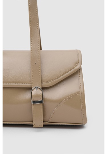 Shule Bags Lue Vintage Baget Çanta Bej